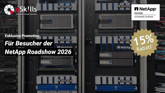 NetApp Roadshow 2026 – exklusive Promotion von Trainingspartner qSkills