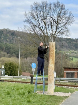 Der Igensdorfer Sonnen und Planetenweg wird jetzt - nach 17 Jahren wieder auf Vordermann gebracht