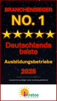 iKratos GmbH einer von Deutschlands besten Ausbildungsbetrieben 2025