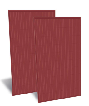 Rote Solarmodule für schöne Dächer - Solar wird attraktiv