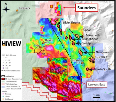 Hi-View schließt Erwerb der Projekte Saunders und Nub im Distrikt Toodoggone ab