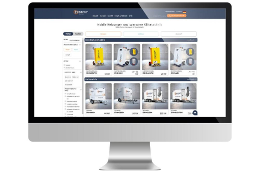 Für schnelle und gezielte Sofortangebote – Der Online-Konfigurator von ENERENT Austria