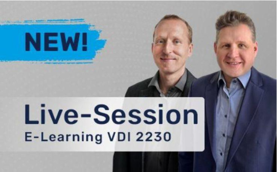 Live-Sessions mit VQWS-Experten erweitern das MDESIGN E-Learning zur VDI 2230
