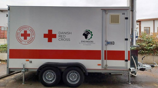 ENERENT Sonderanlagenbau entwickelt mobile Heizzentrale für das Dänische Rote Kreuz