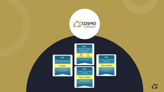 Top-Platzierung für COSMO CONSULT bei BARC-Studie 2026