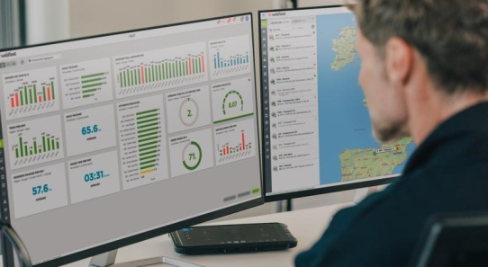 Flottenelektrifizierung und Predictive Maintenance: Webfleet auf den Branchen-Events LogiMAT und Flotte!