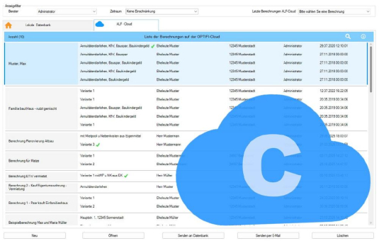 ALF-OPTIFI Baufinanzierung bietet flexibles Arbeiten mit eigener Cloud