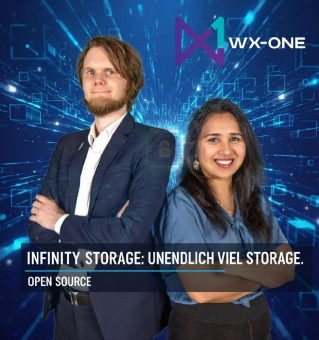 WX-ONE kündigt Infinity-Storage an – unendlich skalierbarer, wirklich Ende-zu-Ende-verschlüsselter Fileservice mit Enterprise-Berechtigungen