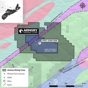 Armory Mining wird luftgestützte geophysikalische Messungen auf dem Gold-Antimon-Projekt Ammo durchführen