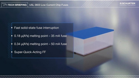 SCHURTER USL 0603 Chipsicherung – schnelle Auslösung und zuverlässige Performance
