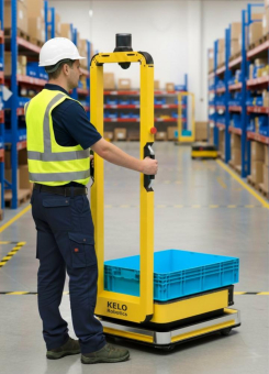 Kollaborierende mobile Logistikroboter: Wie KELO Robotics Personalknappheit in der Intralogistik mit Mensch-Roboter-Teams entschärft