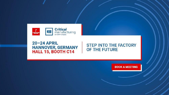 Critical Manufacturing zeigt auf der Hannover Messe 2026 eine MES-basierte Industrial Operations Platform für KI-gestützte Fertigung