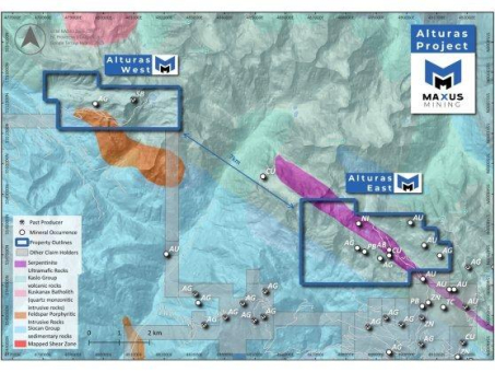 Maxus Mining erwirbt 100%ige Beteiligung am Konzessionsgebiet Alturas West, das die ehemalige Antimonmine Alps-Alturas umfasst
