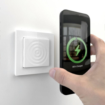 WallBase von smart things – Kabelloses Laden wird Teil der Elektroinstallation