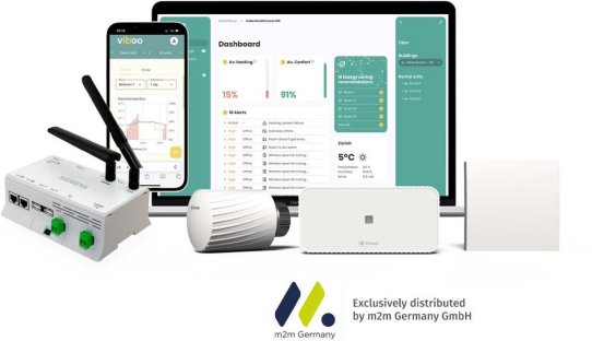 m2m Germany gewinnt viboo als starken IoT-Kunden für intelligente Gebäudetechnik
