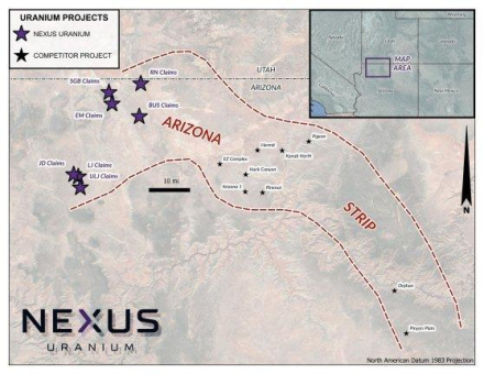 Nexus Uranium schließt Erwerb von sieben hochgradigen Uranzielen im produktivsten Brekzienschlotdistrikt Amerikas ab