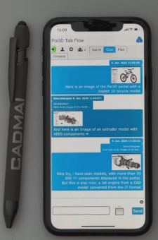 Poi3D: Sichere 3D-CAD-Kollaboration und Dokumentenmanagement mit integriertem Business-Messenger