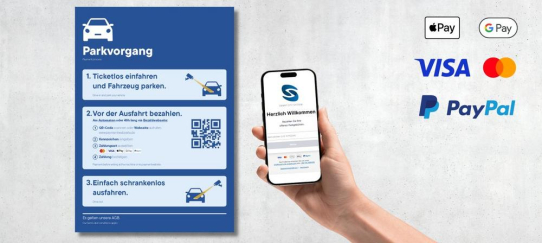 Payment Website: Parkgebühren per QR-Code und Smartphone bezahlen