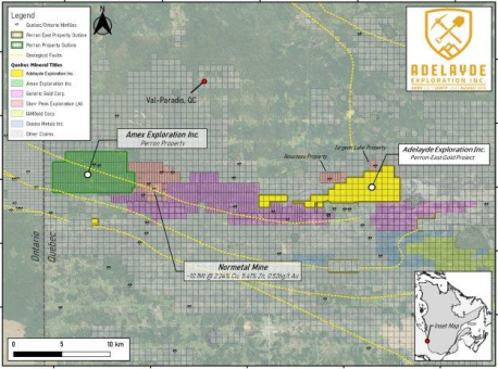 Adelayde Exploration erarbeitet Pläne für die nächste Arbeitsphase auf dem Goldprojekt Perron-East in Quebec