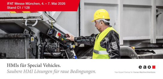 Funktionale Sicherheit und ergonomische Bedienung von HMI Lösungen in kommunalen Fahrzeugen auf der IFAT