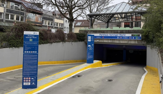 Schrankenloses Freeflow-Parken in der Tiefgarage Vaihinger Markt in Stuttgart – Modernisierung im laufenden Betrieb