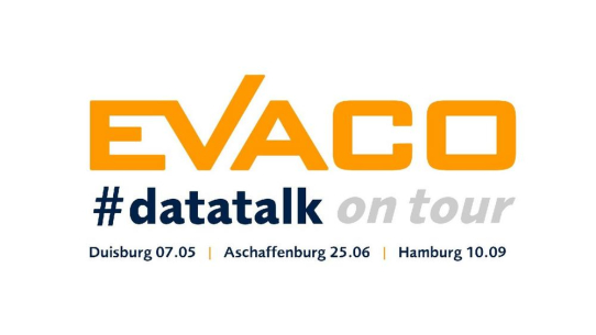 Daten, KI und Logistik im Fokus: EVACO bringt #datatalk on tour 2026 nach Rhein/Ruhr, Rhein/Main und Hamburg
