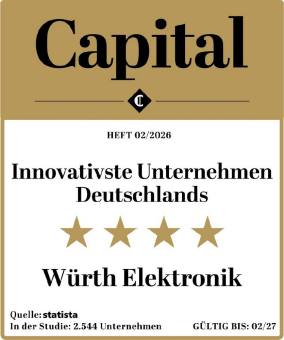 Würth Elektronik auch 2026 unter Deutschlands Besten