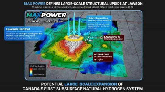 Seismische 3D-Untersuchung erweitert das Zielgebiet der Wasserstoffentdeckung beim Lawson Projekt
