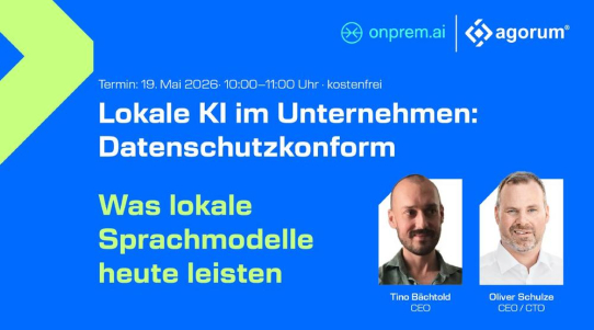 KI im Unternehmen – Datenschutzkonform: agorum® und onprem.ai zeigen den Weg