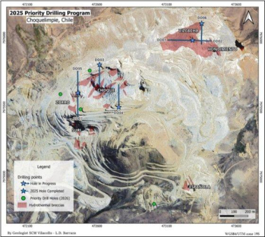 Norsemont berichtet über bedeutende Kupfer-, Blei- und Zinkwerte in drei Bohrlöchern des Projekts Choquelimpie