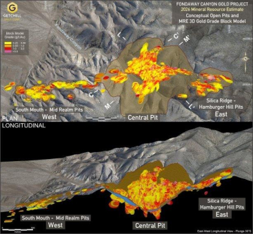 Mineralressourcenschätzung 2026 für das Projekt Fondaway Canyon in Nevada von Getchell Gold Corp. verzeichnet ein deutliches Wachstum