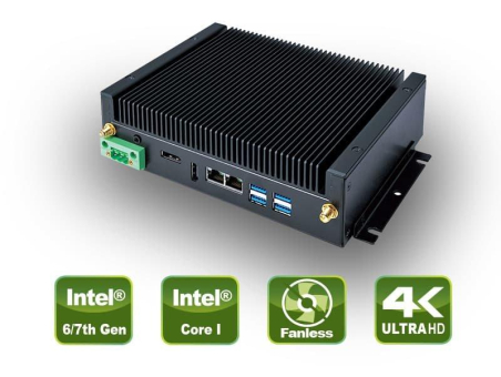 Lüfterloser Embedded PC mit Core-I CPUs