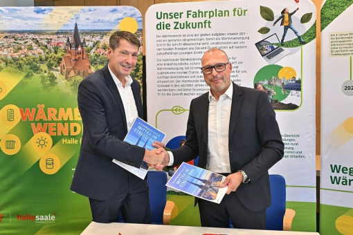Kommunale Wärmeplanung beschlossen: Halle (Saale) beginnt sofort mit der Umsetzung / Startschuss für Großwärmepumpe an der Kläranlage