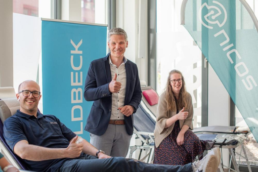 Vierte DRK‑Blutspendeaktion bei Goldbeck und nicos erneut mit hoher Beteiligung