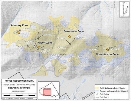 Forge Resources definiert im Projekt Alotta Porphyrmineralisierung aus der späten Kreidezeit