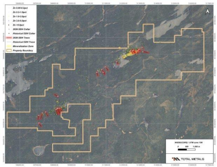 Total Metals schließt in seinem Projekt Electrolode mit kritischen Mineralien ein Explorationsbohrprogramm mit 25 Bohrlöchern über 8.408 Meter ab