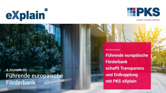 Führende europäische Förderbank schafft Transparenz und Entkopplung ihrer Legacy-Systeme mit PKS eXplain