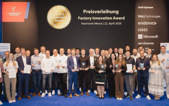 FACTORY INNOVATION präsentiert Preisträger der Factory Innovation Awards 2026 auf der Hannover Messe Bühne