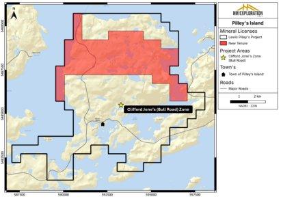 HM Exploration erweitert das Lewis Pilley Projekt auf ~60 km²