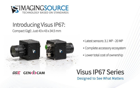 The Imaging Source erweitert Visus-Serie um neue IP67-GigE-Industriekameras