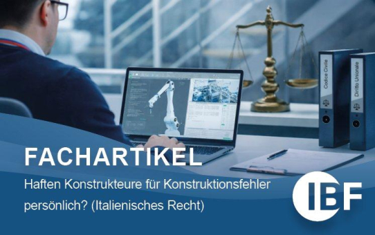 Haften Konstrukteure für Konstruktionsfehler persönlich? (Italienisches Recht)