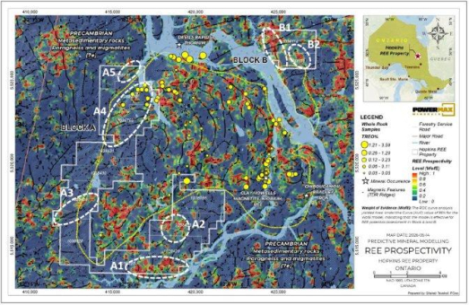Powermax Minerals ermittelt vorrangige Seltenerdmetallziele auf dem REE-Projekt Hopkins in Ontario