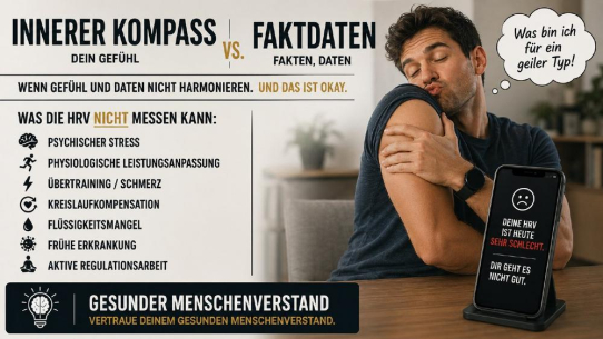 Der innere Kompass sagt „Mir geht es gut.“ — die HRV sagt das Gegenteil. Wer hat recht?