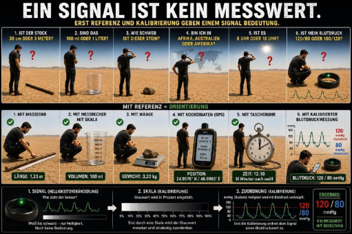 Ein Signal ist noch kein Messwert. Warum ein optisches Sensorsignal erst durch Kalibrierung zum Blutdruck wird.