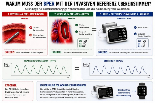 Warum muss der BPER mit der invasiven Referenz übereinstimmen? Nicht der Sensor entscheidet, sondern die Referenz.