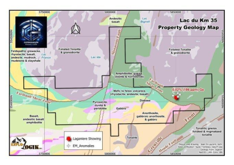 Germanium Mining Corp. beginnt mit elektromagnetischen Bodenuntersuchungen auf seinem zu 100 % unternehmenseigenen Germaniumkonzessionsgebiet Lac du Km 35 in Québec