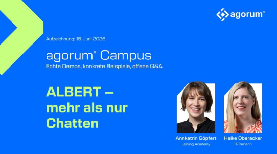 agorum® Campus: Weiterbildung zu KI im Arbeitsalltag, live und kostenfrei