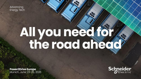 Schneider Electric stellt auf der Power2Drive Europe 2026 die DC-gekoppelte Megawatt-Ladestation vor