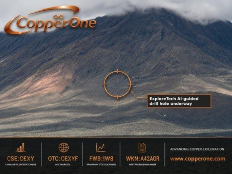 Copper One nimmt erstes von ExploreTech mittels KI definiertes Bohrloch im Rahmen des 10.000-Fuß-Programms bei Majuba Hill auf