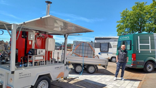 ENERENT Schweiz erweitert Portfolio: Methanol als neuer Brennstoff für mobile Heizzentralen